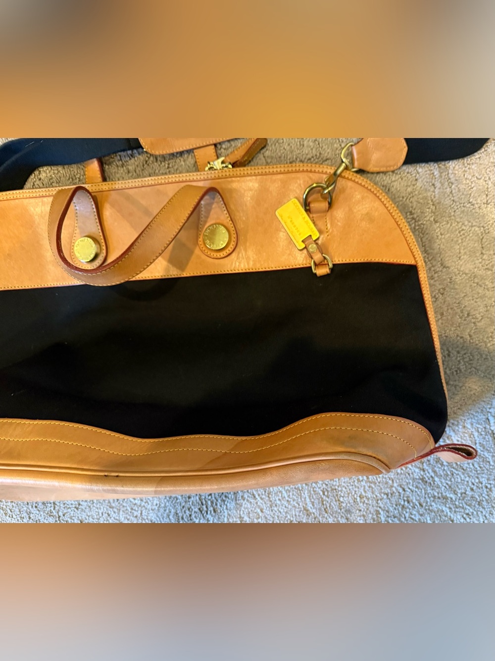 Dooney & Bourne Vintage Weekender Cabriolet Canvas & Leather [SEE CONDITION] - Picture 14 of 15